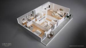 render 3d apartamento